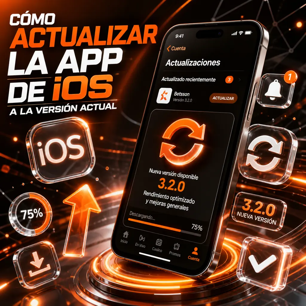 Guía para actualizar la app PWA de Betsson en iOS y solucionar problemas de caché en Safari.