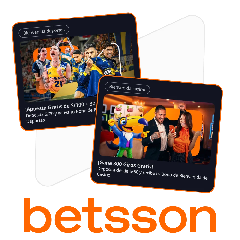 Aprovecha los bonos oficiales de Betsson para casino y apuestas deportivas.