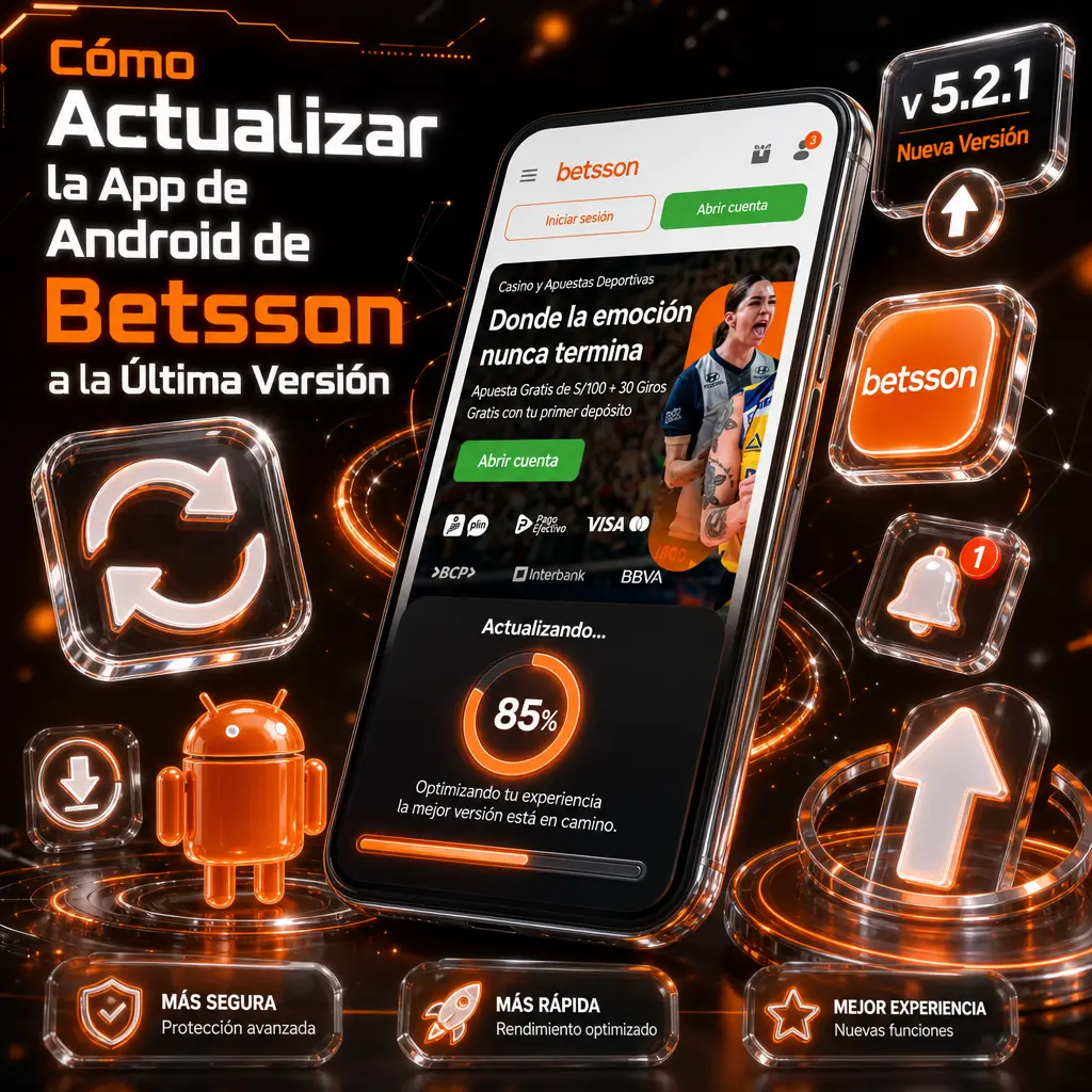 Guía para actualizar la app Android de Betsson a la última versión desde el sitio oficial sin perder datos de cuenta.