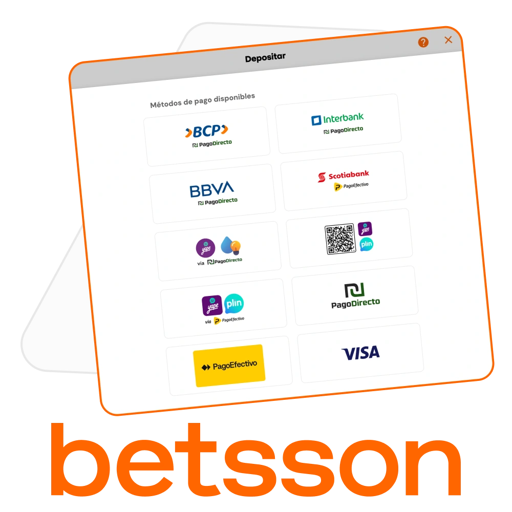 Realiza tus pagos de forma segura en la plataforma oficial de Betsson.